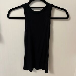 Black Ribbed Tank